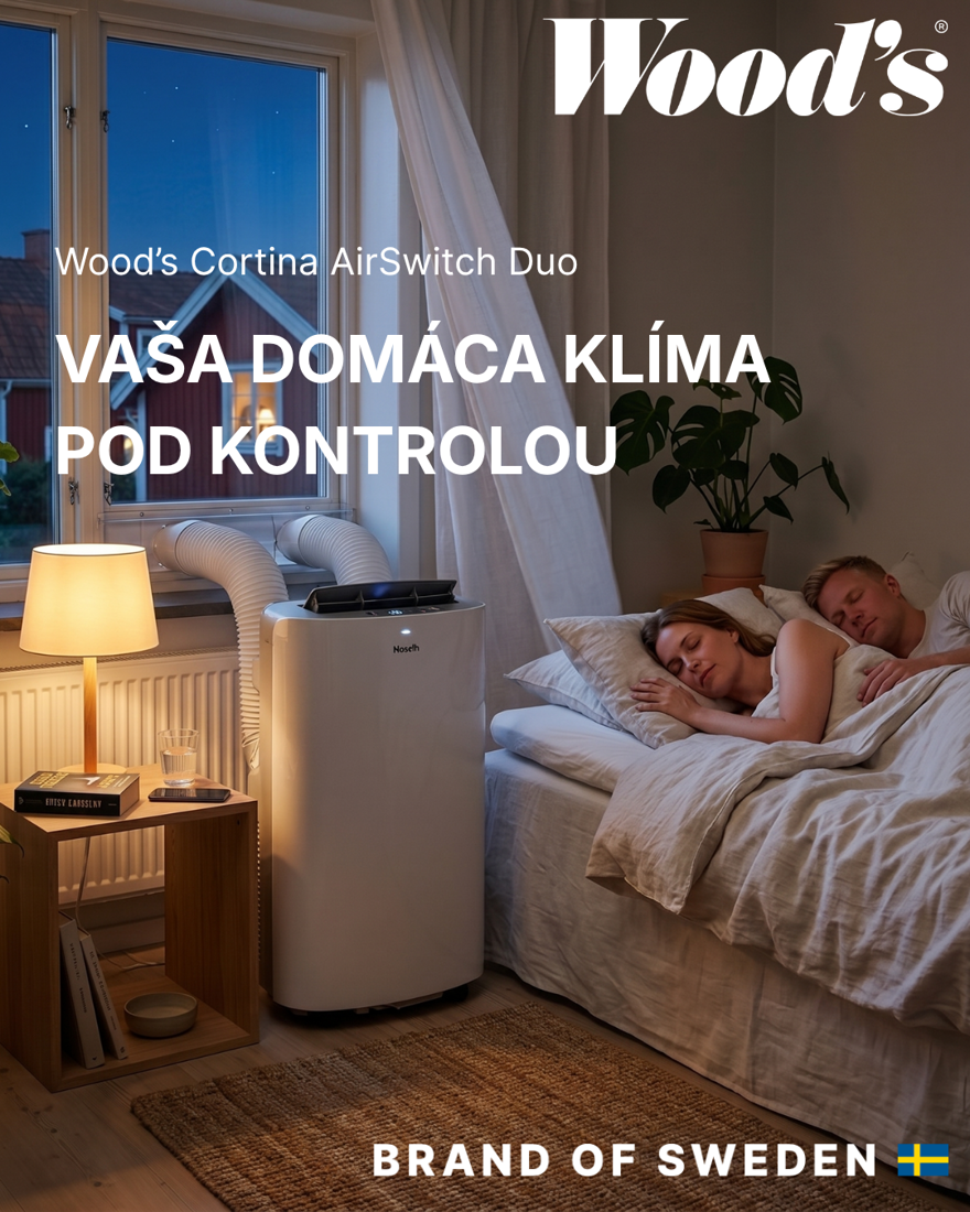 Mobilná klimatizácia Woods Cortina 12K AirSwitch Smart Home Duo A+
