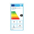 Energetický štítok mobilnej klimatizácie TROTEC PAC 2015 E s energetickou triedou A, chladiacim výkonom 2,0 kW a hlučnosťou 65 dB.