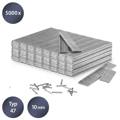 Sada klincov do zošívačky TROTEC typu 47, dĺžka 10 mm (5 000 kusov)