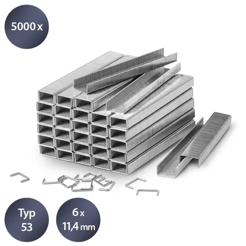 Sada sponiek TROTEC typ 53, dĺžka 6 mm (5 000 kusov)